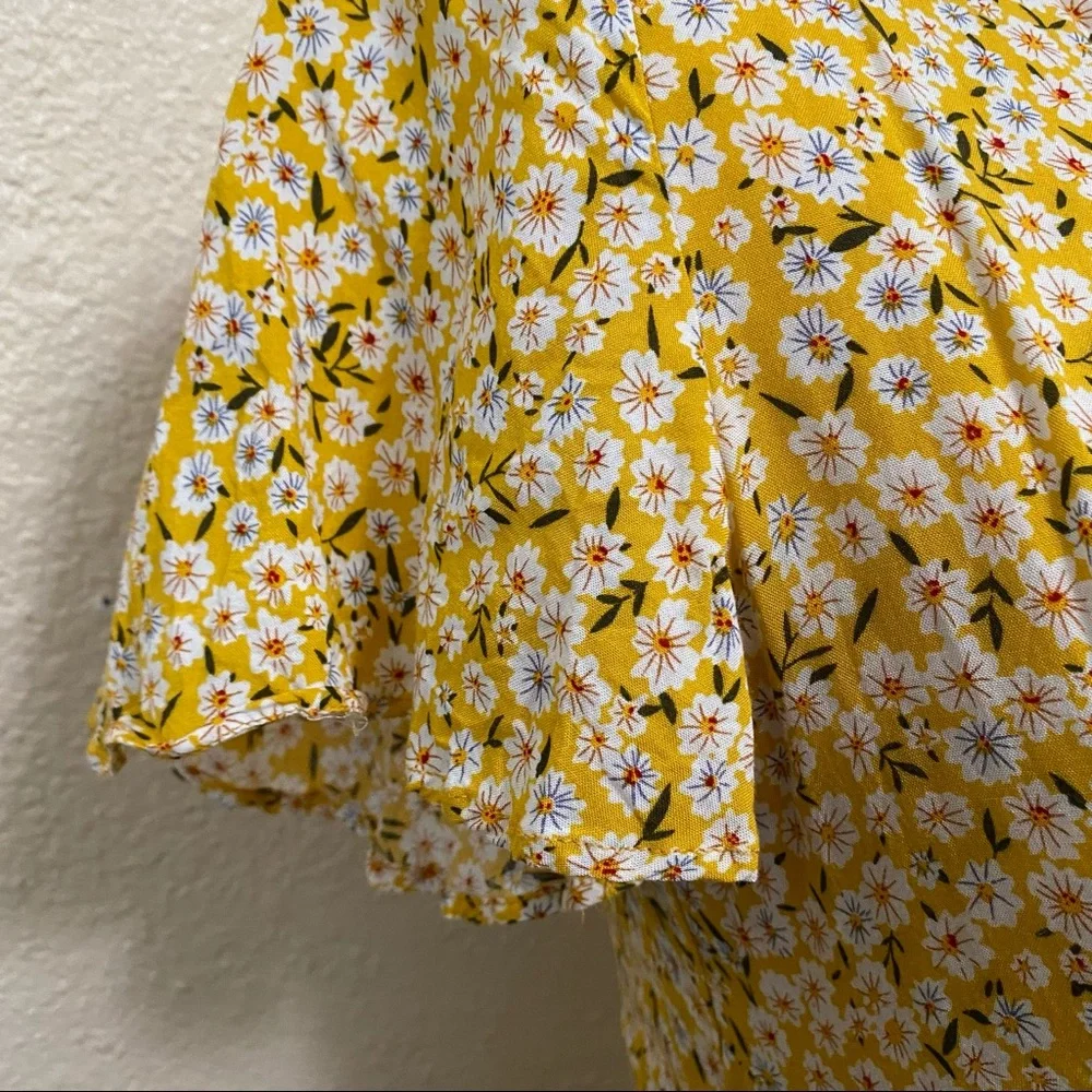 Princess Polly | Yellow Floral Print Mini Dress - Picture 4 of 8